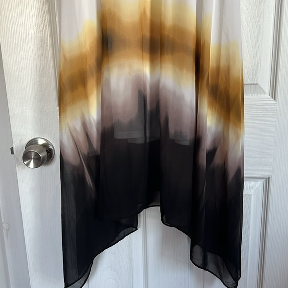 Simply Vera Vera Wang Dress Sz MP Asymmetrical Lined Sleeveless V Neck White NWT - Picture 5 of 15